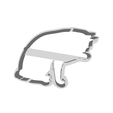 model.png cookie cutter Vector Image - cat silhouette in Cleaning Paw pose stock illustration 2015, Animal, Back Lit, Computer Graphic, Cut Out