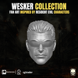8.png Wesker Head Collection Fan Art For Action Figures For Action Figures