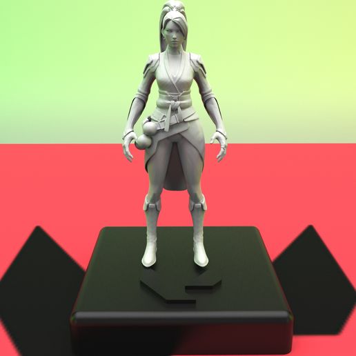 Valorant- SAGE High poly model with base - 3D model önizlemesi