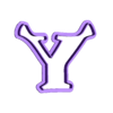 Y_Ucase.stl sherk - alphabet font - cookie cutter