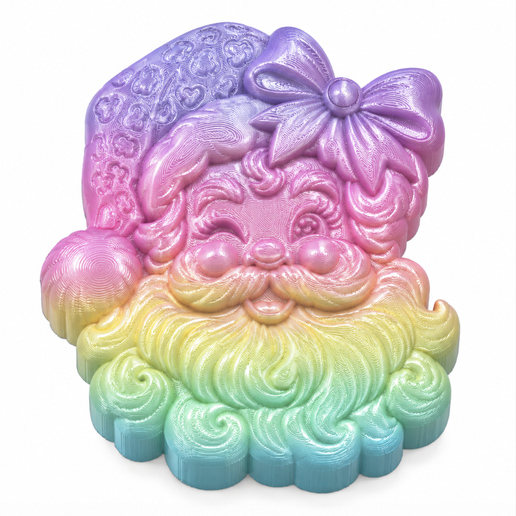 Freshie 3D Retro Leopard Santa STL Mold Housing for Silicone & Resin