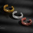 Bracelets_Coll_2_R10.jpg 3d 手镯设计，树脂 3d 打印手镯，STL 文件 SLS 3d 打印，3d 打印首饰设计，STL 模型文件，首饰制作 STL