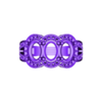 BR-0008.stl OVAL TRIO RING