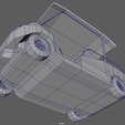 Low_Poly_Golfing_Car_Wireframe_05.png Low Poly golf cart // Design 01