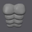sTL.jpg Six Pack Abs Chest Piece Accessory For Gorilla Tag Digital File For Personal Use and Personal 3D Printing