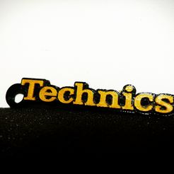 llavero technics 2.jpg STL file Technics key ring 2 colours・3D printer model to download