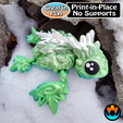 tthhy.png Snowflurtle: Winter Snowflake Turtle Cinderwing3D Mash-up, Flexi Articulating