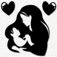 project_20230510_1252224-01.png 3 Pc Set Mother holding Baby wall art mothers day wall decor 2d art