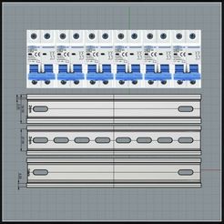 Archivo STL gratis Montaje en carril DIN 🔧・Plan de la impresora 3D para  descargar・Cults
