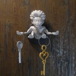 1LLAVES.jpg STL file sukuna - Yuji Itadori key holder・3D printer design to download