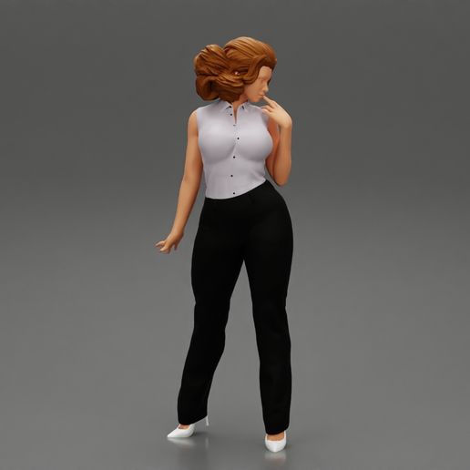 sexy business clothes 🫦 Sexy Secretary Girl Office Clothes Business・ 3D File for ・Cults