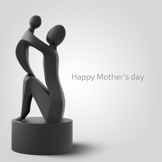 Untitled-1.jpg Archivo STL gratis Mother's Day Sculpture・Modelo para descargar y imprimir en 3D, MakePrintable