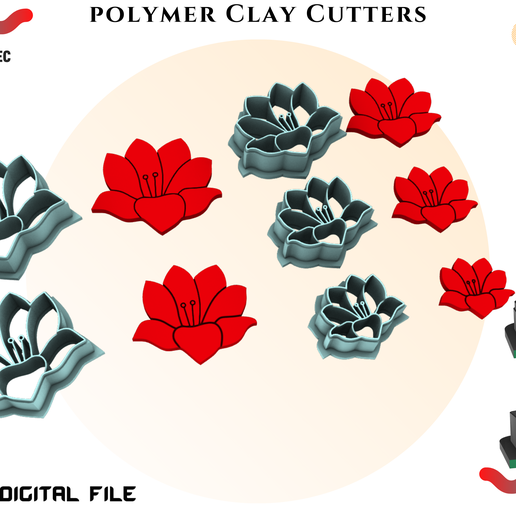 POLYMER CLAY CUTTERS/EULITEC.COM/CC/COPYRIGHTED LICENSE 3D model