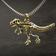 untitled.250.jpg Dinosaur TRex Skeleton Pendant