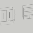 wardrobe.png 1/100 and 1/50 SCALE ARCHITECTURE MODELS(FURNITURE/KITCHEN/BEDROOM/LIVING ROOM)