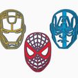 1.jpg Avengers Cookie Cutter Set 3×/ Iron Man Captain America Spider-Man Cookie Cutter Cutters