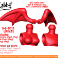 d.png [KABBIT ADDON] Lil Devil Winged Chest for Kabbit BJDs - (For FDM and SLA Printing)