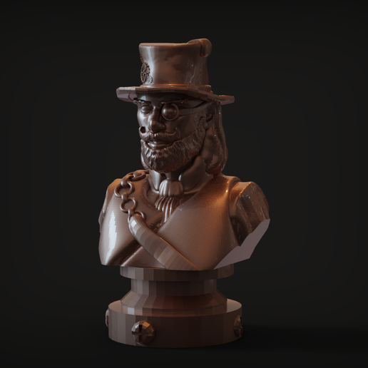 Man steampunk Style 3D model