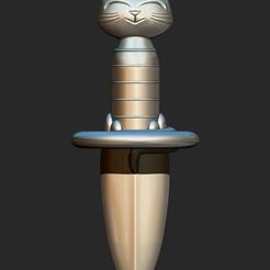 GATITO-3.jpg Archivo STL Cuchilla Gatito del Gato con Botas: El último deseo・Plan de impresión en 3D para descargar