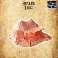 Healer-Tent-re-1.jpg Archivo 3D Tienda de curandero Terreno de mesa de 28 mm・Modelo de impresión 3D para descargar