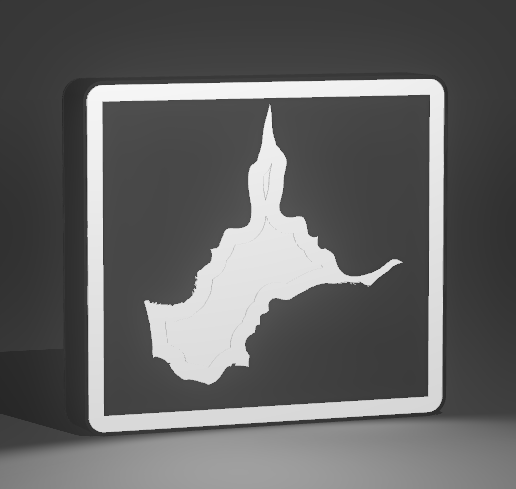 Parents and a baby led lamp - 3D model önizlemesi