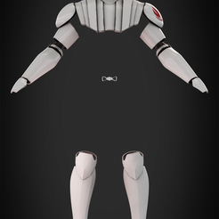 ObiWanArmorFrontal.png STL file Obi Wan Kenobi Battle Armor for Cosplay・3D printer model to download