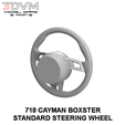 718standard2.png Porsche 718 Cayman Boxster Standard Steering Wheel in 1/24 1/43 1/18 and 1/12