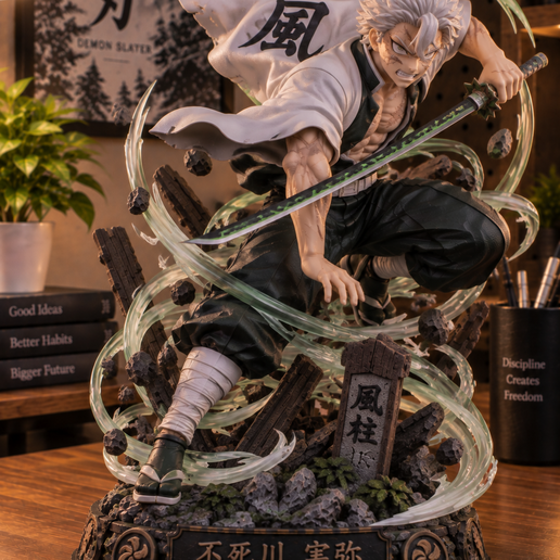Sanemi Shinazugawa – Wind Hashira | Demon Slayer 3D Printable Statue