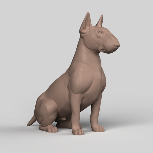 bullteriersit.788.png 3D Model STL  file  Bull Terrier Sit