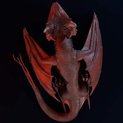 🏠 Caraxes (versão nua) - House Of The Dragon・Arquivo STL para