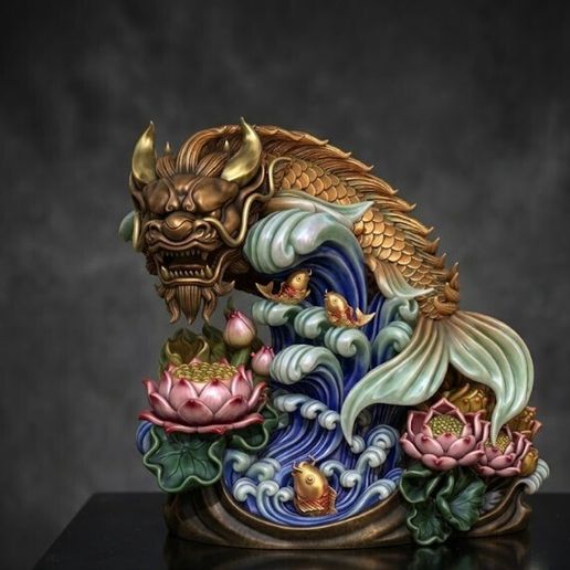 Dragon Koi 3d print