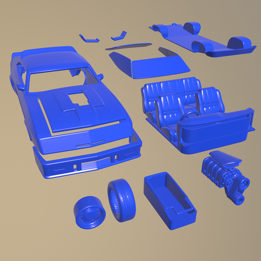 q003.png FORD FALCON GT COUPE INTERCEPTOR MAD MAX 1979 PRINTABLE CAR IN SEPARATE PARTS