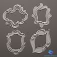 2-1-14.jpg 27 Mega Bundle Baroque & Classic Photo Frames - 3D Models STL/OBJ for CNC & 3D Print
