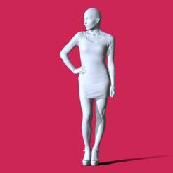 m_00000.jpg Free STL file Miniature Pose Character C186・3D print model to download, Characters