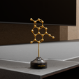 Modellino-3D-Sistema-Molecolare-Morphine-4.png Morphine Molecular System 3D