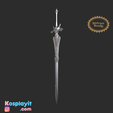 <1 Vay Ready Kosplayit g Ro oT a) Genshin Impact - Eula Skill Sword -  Digital 3D Model Files - Divided for 3D Printing