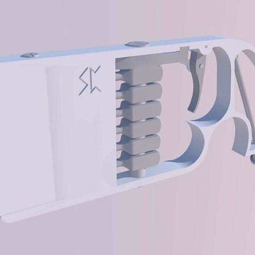 Baylè 1879 palm pistol - 3D model önizlemesi