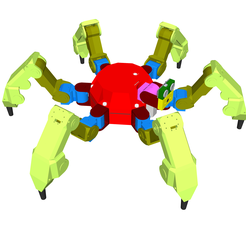 Robonoid-Hexapod-H1-Body-01.png Hexapod Robot - H1 - Body Top & Bottom