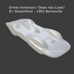 Nuevo proyecto - 2021-01-28T190728.698.png Fichier STL Dean Van Lines" B / Streamliner d'Ermie Immerso - Bonneville 1961・Plan imprimable en 3D à télécharger