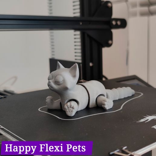IMG_20220912_103307.jpg STL file Busya the print in place flexible toy cat・3D printing model to download, HappyFlexiPets