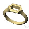 volume1.jpg Open V sides signet ring US sizes 5to10 3D print model