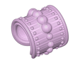 DREAD BEADS RING EAR - D7-LOW-91.png STL file fake ear hoop FAKE NIPPLE PIERCING Female male Non-Piercing Body Jewellery Bondage Weight Female DREADLOCK BEAD DREAD BEADS RING EAR femJ-D-07 version 3d print cnc・3D print object to download
