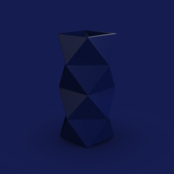 88bc9990-82c9-4896-94e3-05c3b98a8711.png Free STL file 64. Facet Origami Geometric Bonsai Vase - V7 - Asuka (Inches)・Object to download and to 3D print