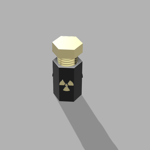 Adjustable GPU Support Stand - Radioactive Symbol Hexagonal Screw (No Supports Needed)