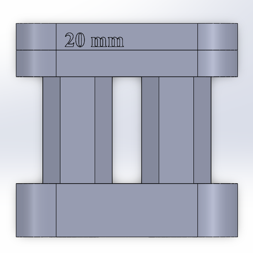Boilie Cutter 20mm – 3D Printable Tool for Perfect Bait Slicing - 3D model önizlemesi