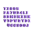 A_hasta_Z_sin_Ñ_y_numeros_0a9.stl SPARKY STONES ALPHABET (INCLUDES Ñ) and TYPOGRAPHY NUMBERS