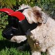 9fd3b9a5b745a4a15afd49e10918b5e2_display_large.jpg Free STL file "Mean As Hell" Dog Helmet・3D printable design to download