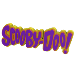 4.png STL file 3D MULTICOLOR LOGO/SIGN - Scooby Doo・Model to download and 3D print