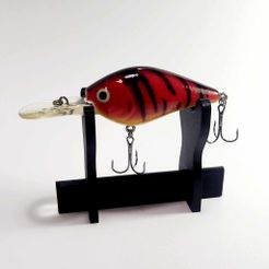 STL file Fishing Lure Display Stand 🎣・3D printer design to download・Cults