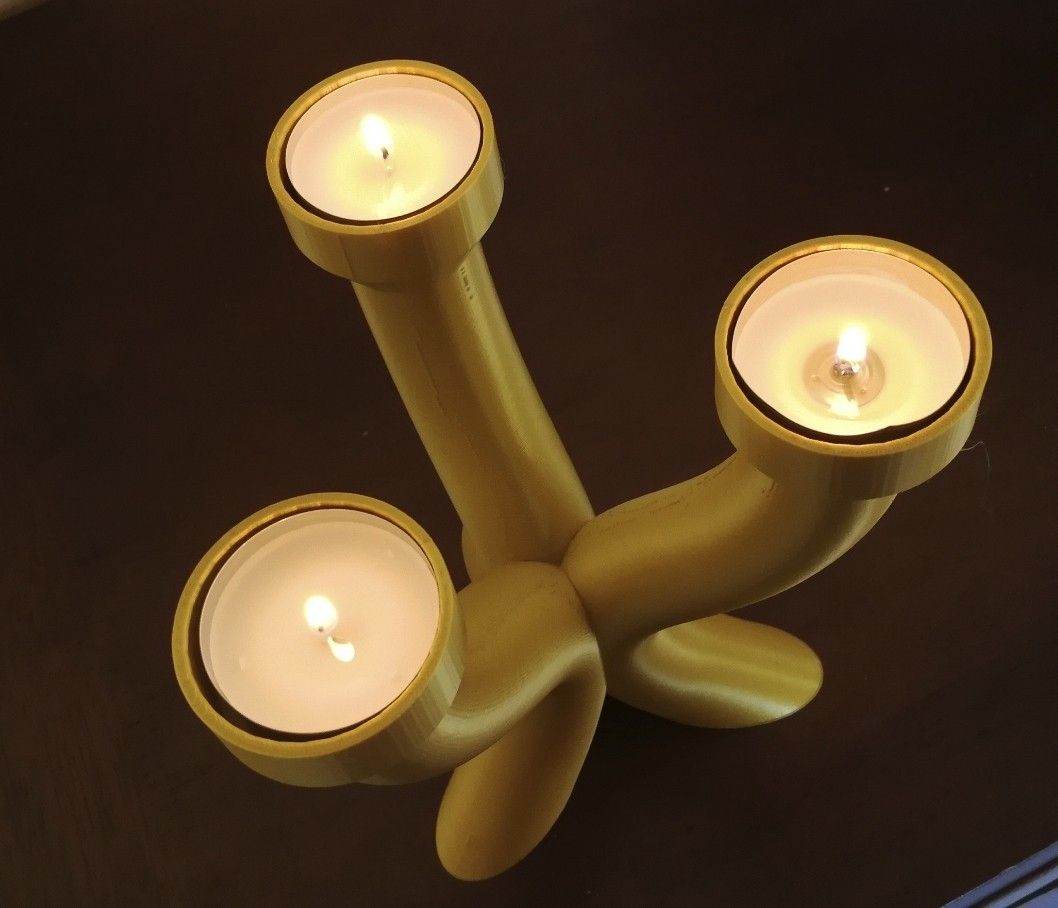 chandelier04.jpg STL file Decorative candle holder, tealight candle・3D print model to download, jmmprog